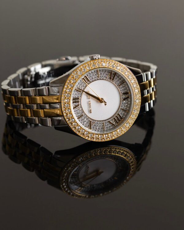 MICHAEL KORS Harlowe Quartz Crystal Silver Dial Ladies Watch
