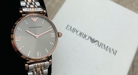Emporio Armani Ladies Two Tone Watch AR1840 - 32mm
