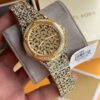 af360838-ad78-44f4-a573-6d0a3e574560 Michael Kors Lennox Three Hand Crystals Gold Dial Two Tone Steel Strap Watch For Women - MK7284
