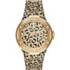dc9e41d4-97f7-4901-946a-1168b8669917 Michael Kors Lennox Three Hand Crystals Gold Dial Two Tone Steel Strap Watch For Women - MK7284