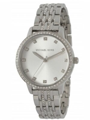 Michael Kors Melissa Quartz Silver Dial Silver Steel Strap Watch For Women - MK4367