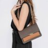 Jade Large Logo and Leather Crossbody Bag