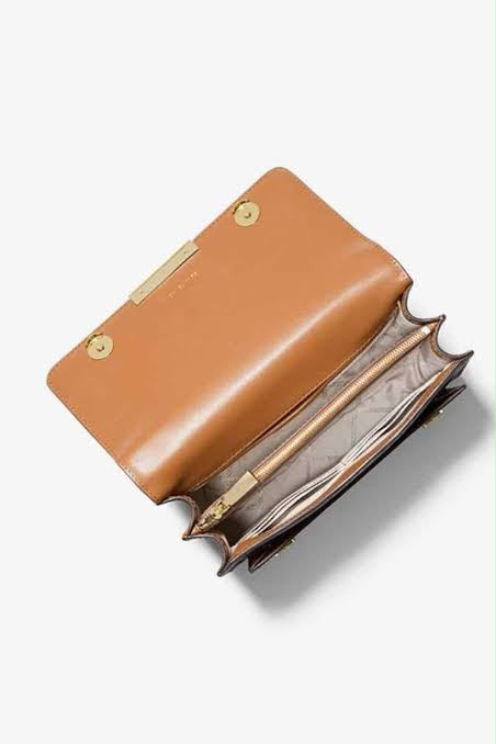 Jade Large Logo and Leather Crossbody Bag