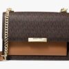 Jade Large Logo and Leather Crossbody Bag