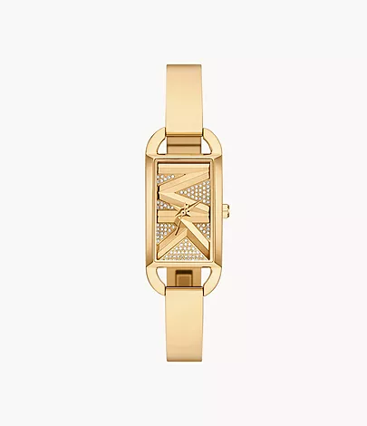 Michael Kors Women's MK Empire Three-Hand Gold-Tone Stainless Steel Watch 22mm