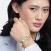 Michael Kors Women's MK Empire Three-Hand Gold-Tone Stainless Steel Watch 22mm